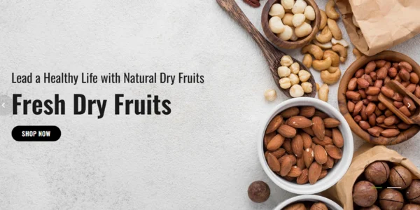 Dry fruits ecommerce website