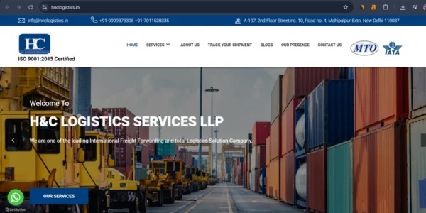 HNC Logistics website