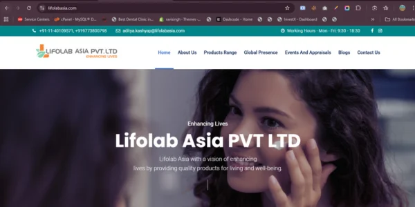 Lifolab Asia website